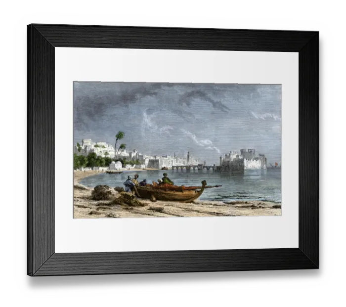 Framed Print : Seaport of Sidon, Lebanon Framed Print : Seaport of Sidon, Lebanon