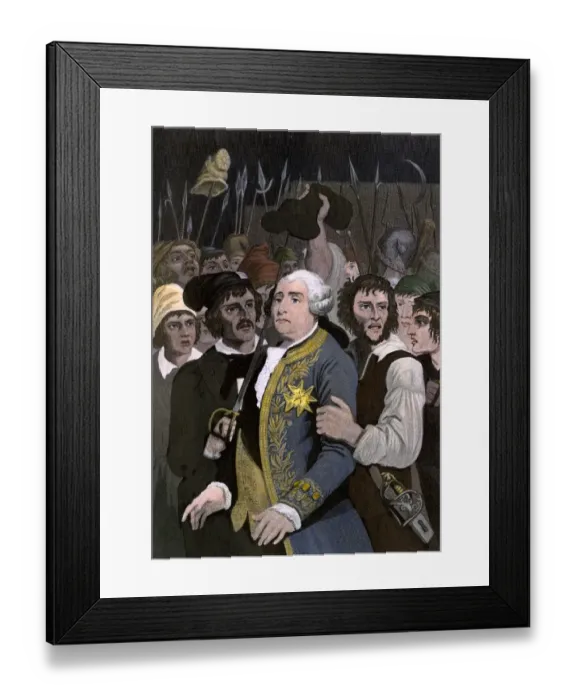 Framed Print : Louis XVI in the French Revolution Framed Print : Louis XVI in the French Revolution
