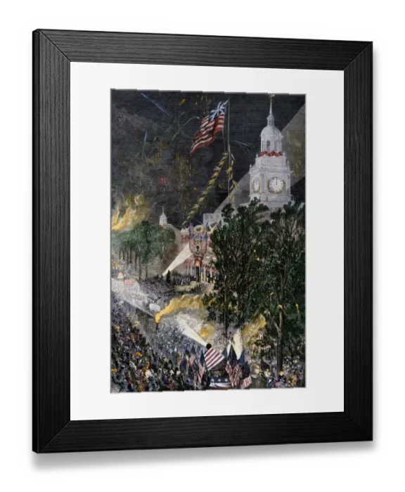 Framed Print : Fourth of July centennial celebration in Philadelphia, 1876 Framed Print : Fourth of July centennial celebration in Philadelphia, 1876