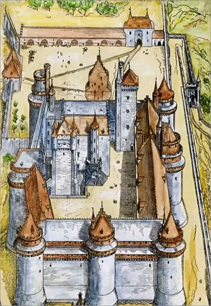 Castle of Pierrefonds, medieval France
