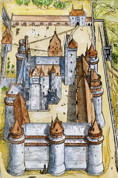 Castle of Pierrefonds, medieval France