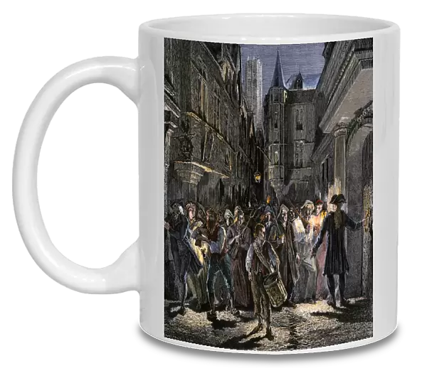 Paris streets under mob rule during the French Revolution