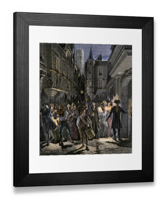 Framed Print : Paris streets under mob rule during the French Revolution Framed Print : Paris streets under mob rule during the French Revolution