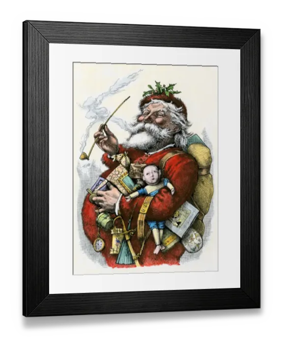 Framed Print : Merry old Santa Claus, 1880s Framed Print : Merry old Santa Claus, 1880s