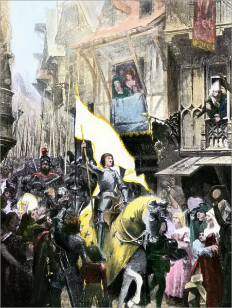Sacred banner carried by Joan of Arc into Orleans