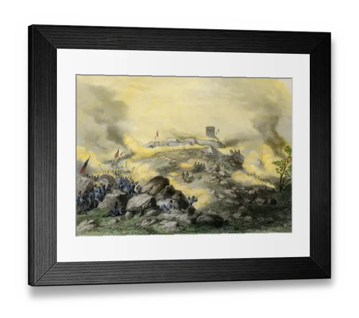 Framed Print : American assault on the fortress of Chapultepec