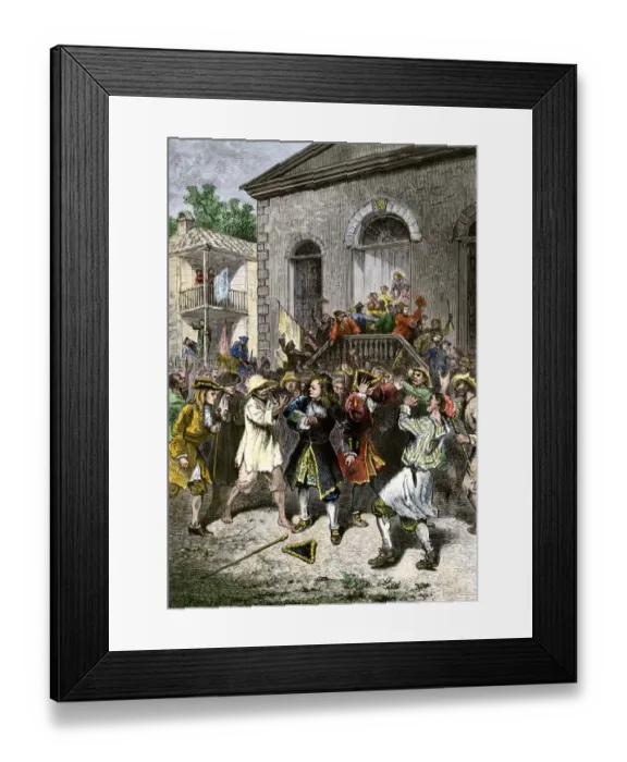 Framed Print : Election in Charleston, South Carolina, 1701 Framed Print : Election in Charleston, South Carolina, 1701
