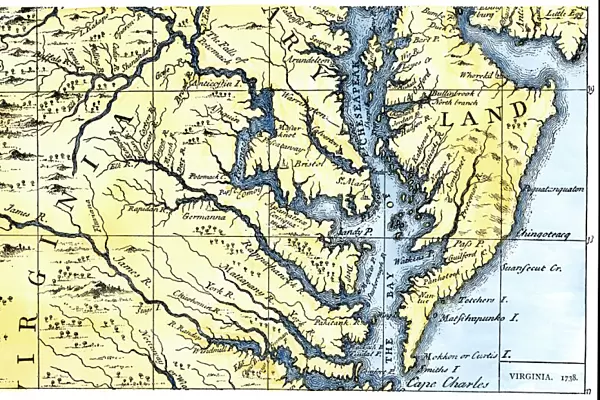 Virginia and Maryland settled in 1738