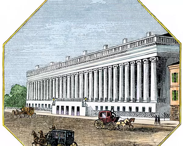 U. S. Treasury Building, Washington DC, 1850s