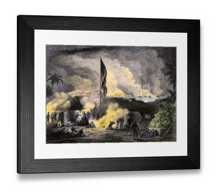 Framed Print : Artillery siege of Vera Cruz Framed Print : Artillery siege of Vera Cruz