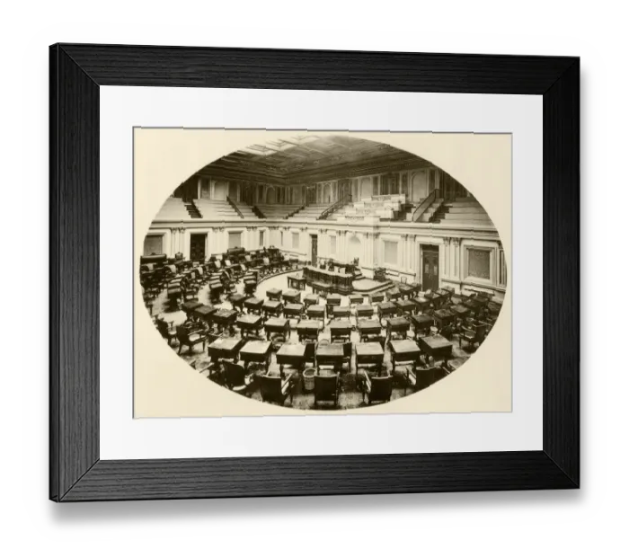 Framed Print : U. S. Senate chamber, 1890s Framed Print : U. S. Senate chamber, 1890s