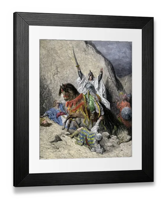Framed Print : Saladin, commander of Muslim forces against the Crusaders Framed Print : Saladin, commander of Muslim forces against the Crusaders