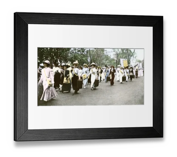 Framed Print : Suffragettes in New York City, 1912 Framed Print : Suffragettes in New York City, 1912