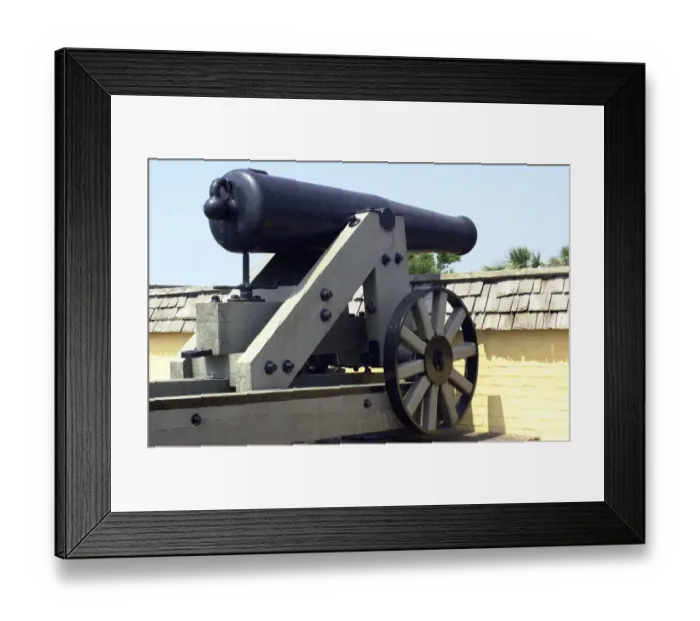 Framed Print : Civil War cannon at Fort Moultrie, Charleston SC Framed Print : Civil War cannon at Fort Moultrie, Charleston SC