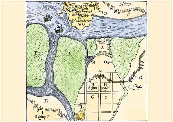 Swedish settlement at Fort Christina, Delaware