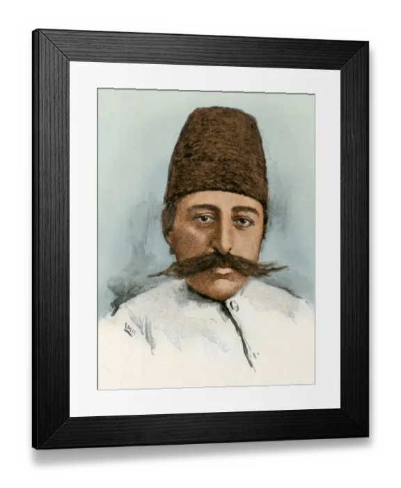 Framed Print : Shah of Iran Mozaffar 0od-Din Framed Print : Shah of Iran Mozaffar 0od-Din