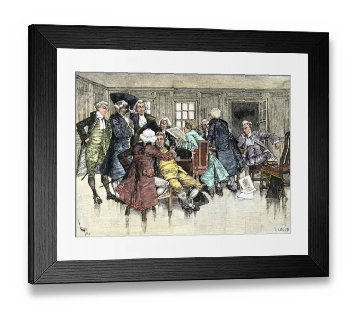 Framed Print : Colonial town meeting Framed Print : Colonial town meeting
