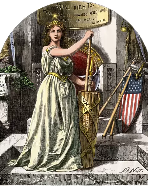 Reconstruction upholding equal rights, 1868