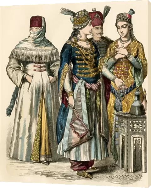 Ottoman Turks from the upper class, 1700s
