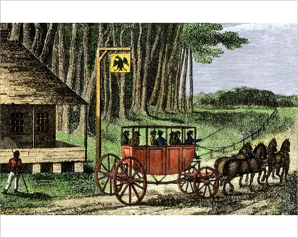 American stagecoach, 1795