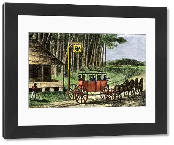 American stagecoach, 1795