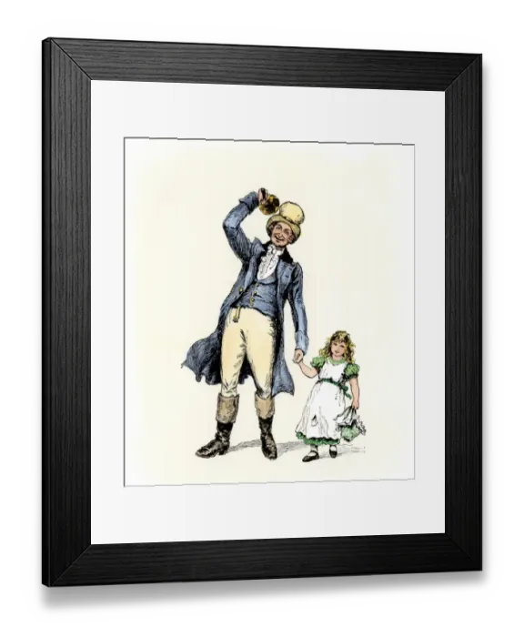 Framed Print : Town crier with a lost child Framed Print : Town crier with a lost child