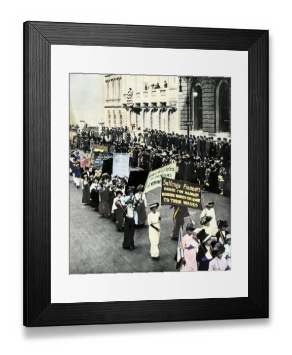 Framed Print : Suffragettes in New York City, 1911 Framed Print : Suffragettes in New York City, 1911