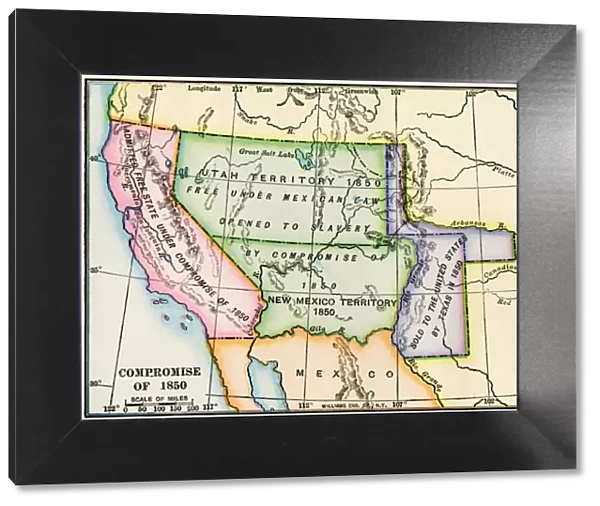 Western US after the Compromise of 1850