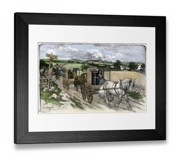 Framed Print : Amish carriages near Lancaster, Pennsylvania Framed Print : Amish carriages near Lancaster, Pennsylvania
