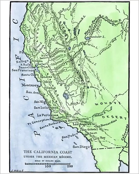 California under Mexican rule, 1800s