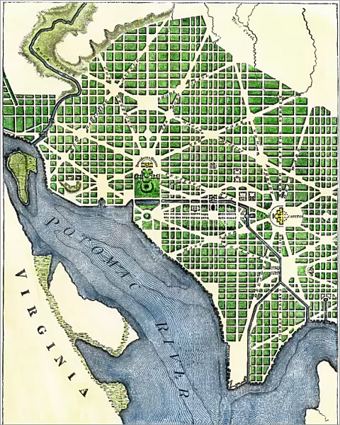 Plan of Washington DC, 1793