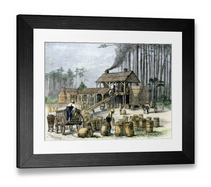 Framed Print : A turpentine distillery in North Carolina Framed Print : A turpentine distillery in North Carolina
