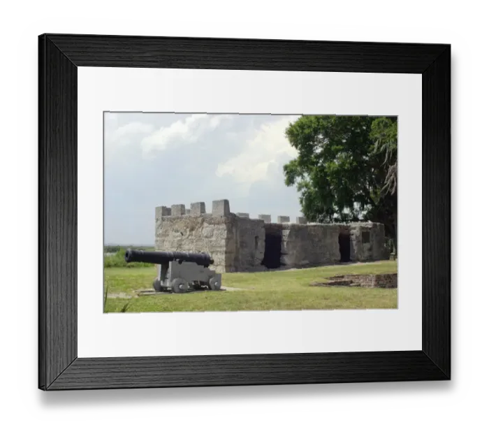 Framed Print : Fort Frederica on St Simons Island, Georgia Framed Print : Fort Frederica on St Simons Island, Georgia