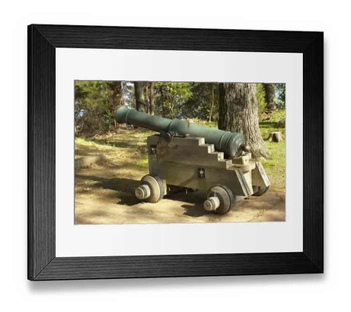 Framed Print : Spanish colonial cannon replica, Arkansas Post National Memorial Framed Print : Spanish colonial cannon replica, Arkansas Post National Memorial