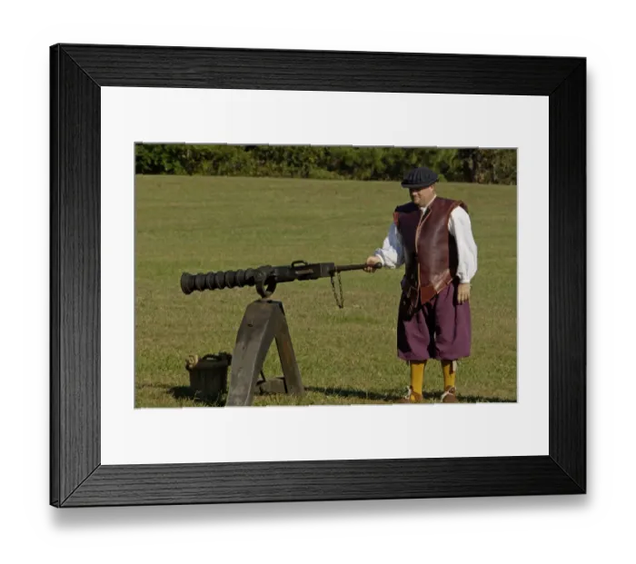 Framed Print : Portuguese swivel gun, 17th century Framed Print : Portuguese swivel gun, 17th century