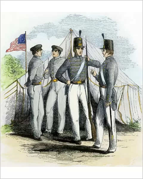 West Point cadets, 1850s