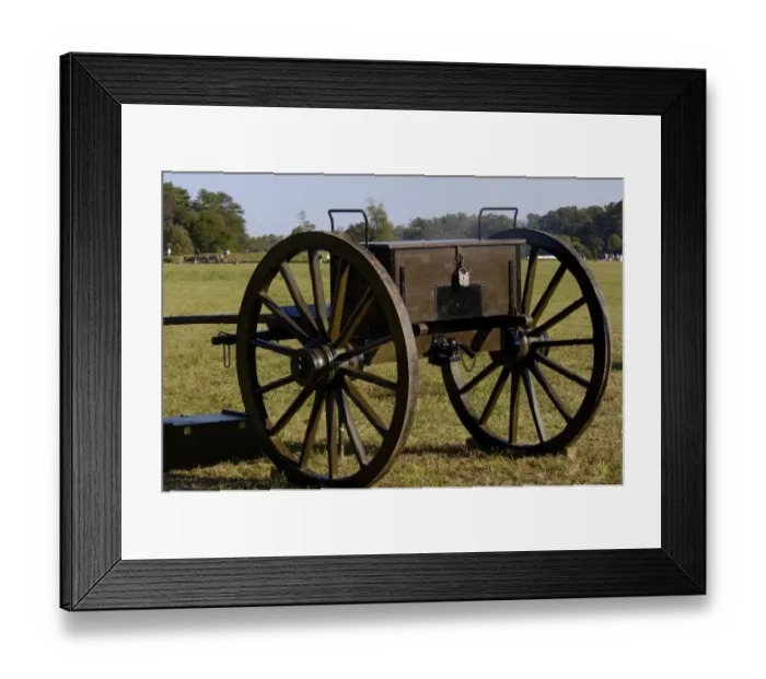 Framed Print : 19th-century artillery caisson