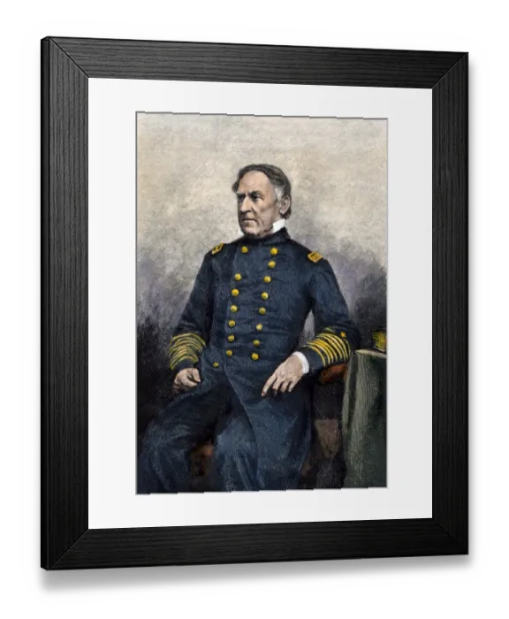 Framed Print : Admiral David Glasgow Farragut