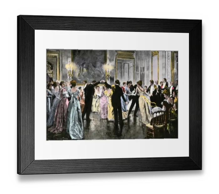 Framed Print : Dancing the cotillion Framed Print : Dancing the cotillion