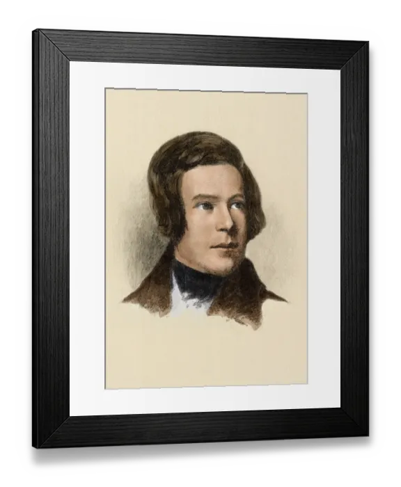 Framed Print : Young Robert Schumann Framed Print : Young Robert Schumann