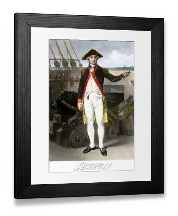 Framed Print : John Paul Jones during the American Revolution Framed Print : John Paul Jones during the American Revolution