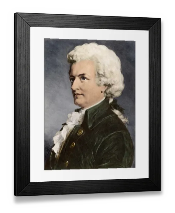 Framed Print : Mozart. Portrait of Wolfgang Amadeus Mozart. Framed Print : Mozart. Portrait of Wolfgang Amadeus Mozart.