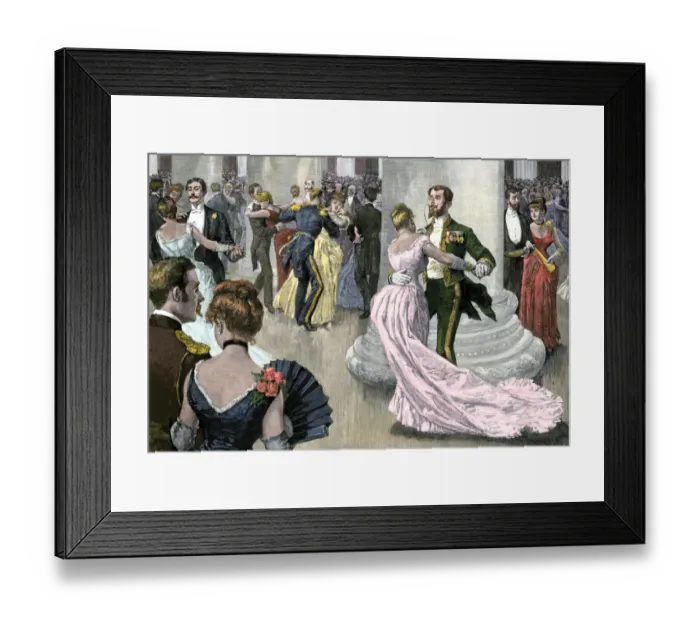 Framed Print : Benjamin Harrisons inaugural ball, 1889 Framed Print : Benjamin Harrisons inaugural ball, 1889