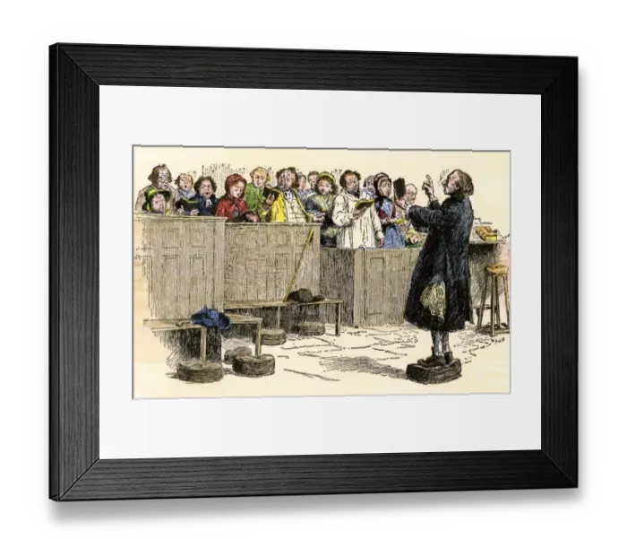 Framed Print : Church choir singing hymns Framed Print : Church choir singing hymns