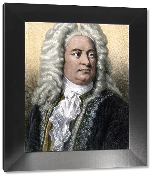 Handel. Portrait of composer Georg Friedrich Handel.