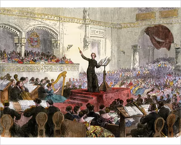 Liszt conducting in Budapest
