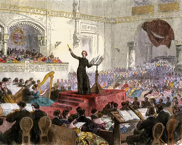 Liszt conducting in Budapest