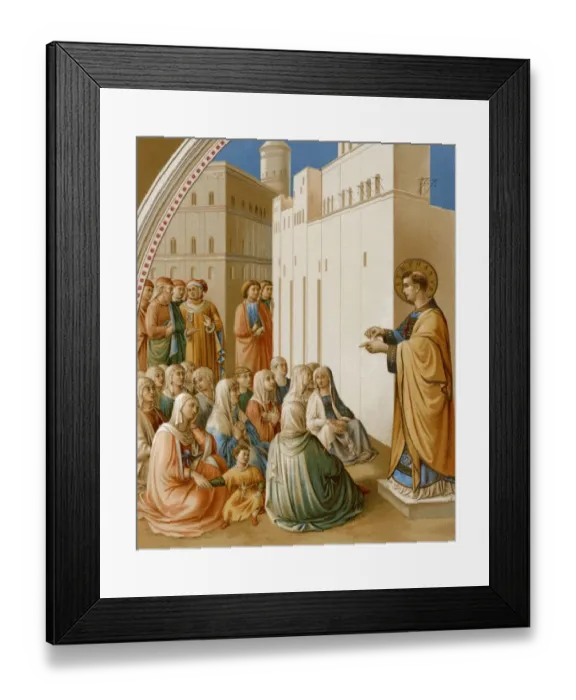 Framed Print : The preaching of Saint Stephen in Jerusalem Framed Print : The preaching of Saint Stephen in Jerusalem