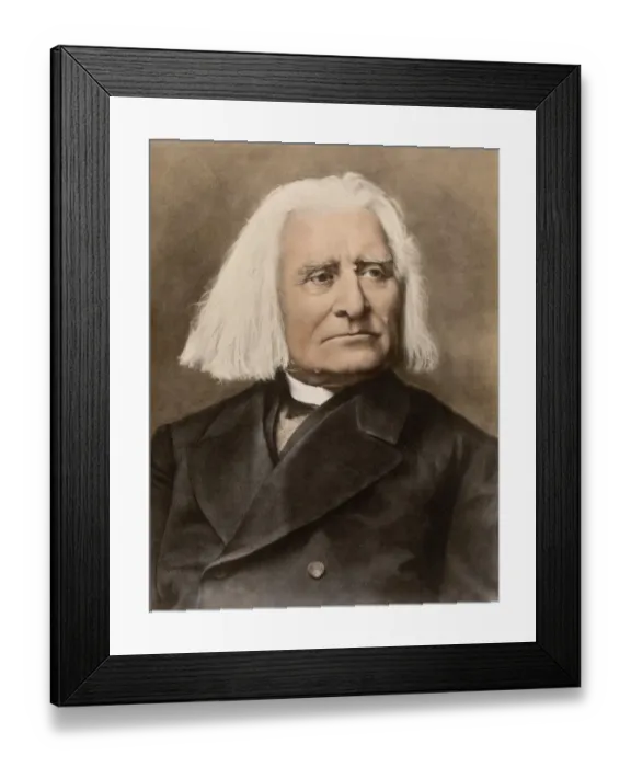 Framed Print : Liszt. Hungarian composer and conductor Franz Liszt. Framed Print : Liszt. Hungarian composer and conductor Franz Liszt.