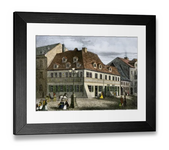 Framed Print : Robert Schumanns birthplace Framed Print : Robert Schumanns birthplace